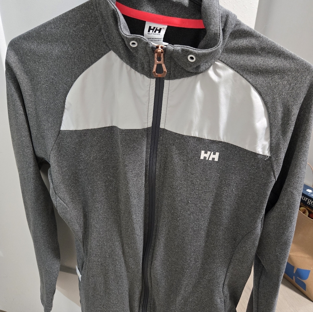 Helly Hansen Charcoal and White Track Jacket